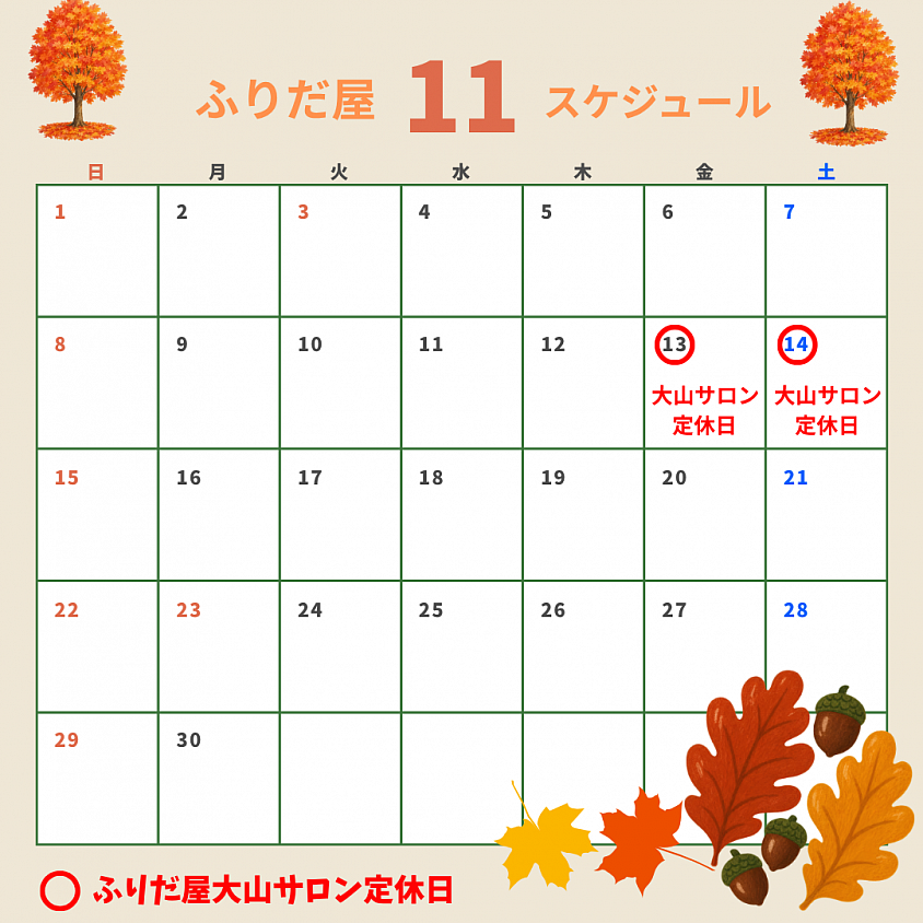 11月スケジュール